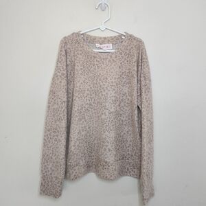Girls  Pink Republic Animal Print Sweater Sz Med 10/12 NWT